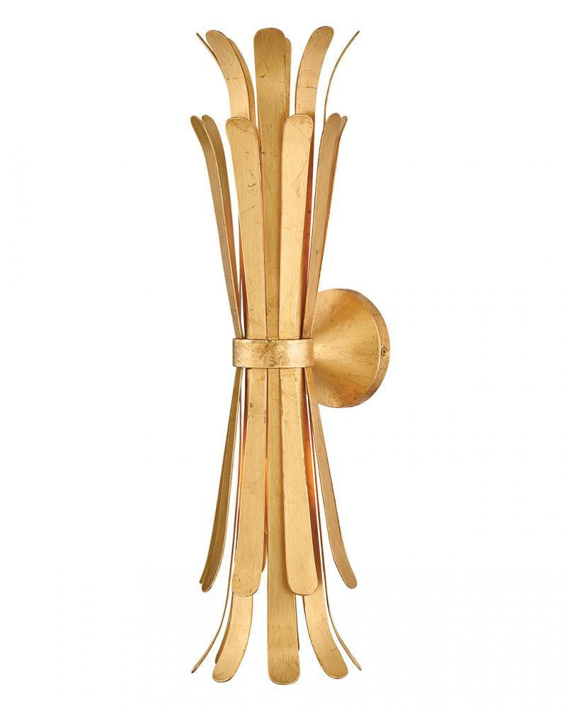 Hinkley Reina Large Two Light Sconce Distressed Brass