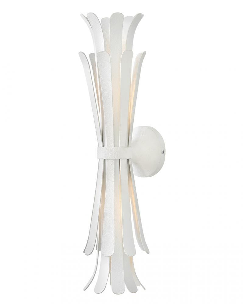 Hinkley Reina Large Two Light Sconce Textured Plaster