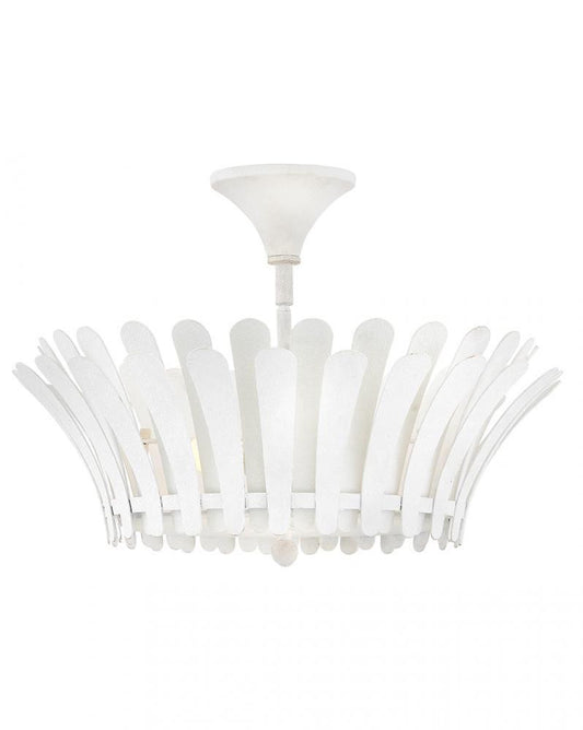 Hinkley Reina Medium Semi-Flush Mount Textured Plaster