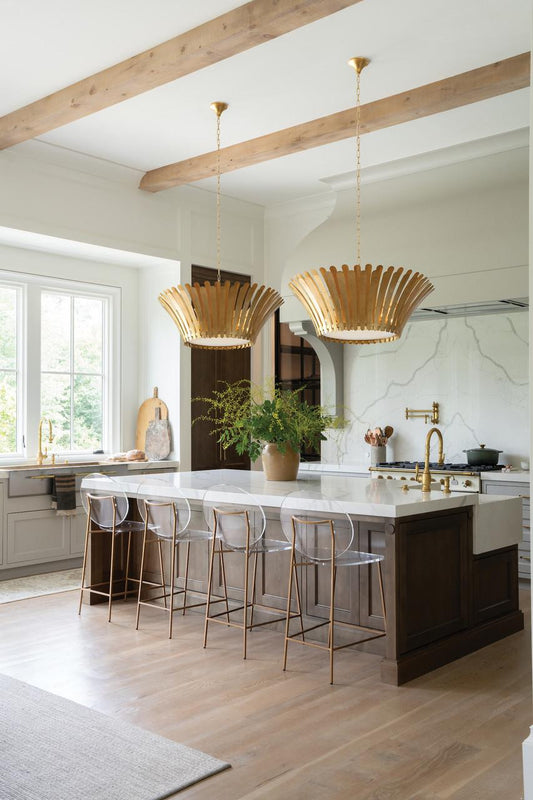 Hinkley Reina Medium Tapered Chandelier Textured Plaster
