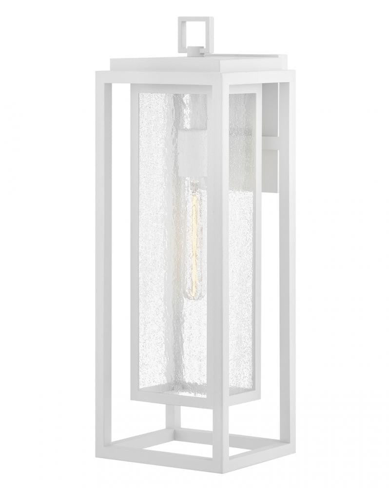 Hinkley Republic Medium Wall Mount Lantern Textured White 7.0"W x 20.0"H x 6.75"L