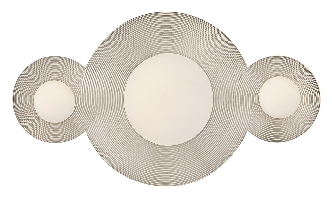 Hinkley Rhea Small LED Vanity Polished Nickel 10.0"W x 5.25"H x 4.0"L