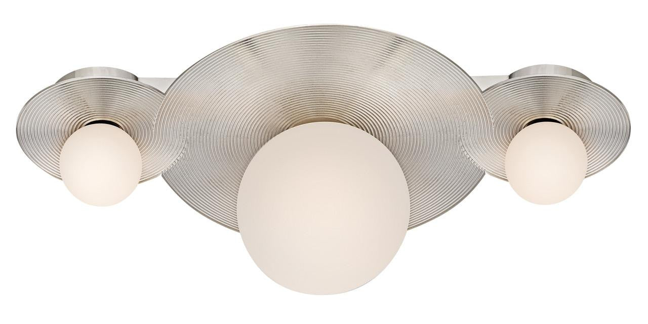 Hinkley Rhea Small LED Vanity Polished Nickel 10.0"W x 5.25"H x 4.0"L