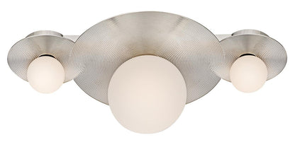 Hinkley Rhea Small LED Vanity Polished Nickel 10.0"W x 5.25"H x 4.0"L