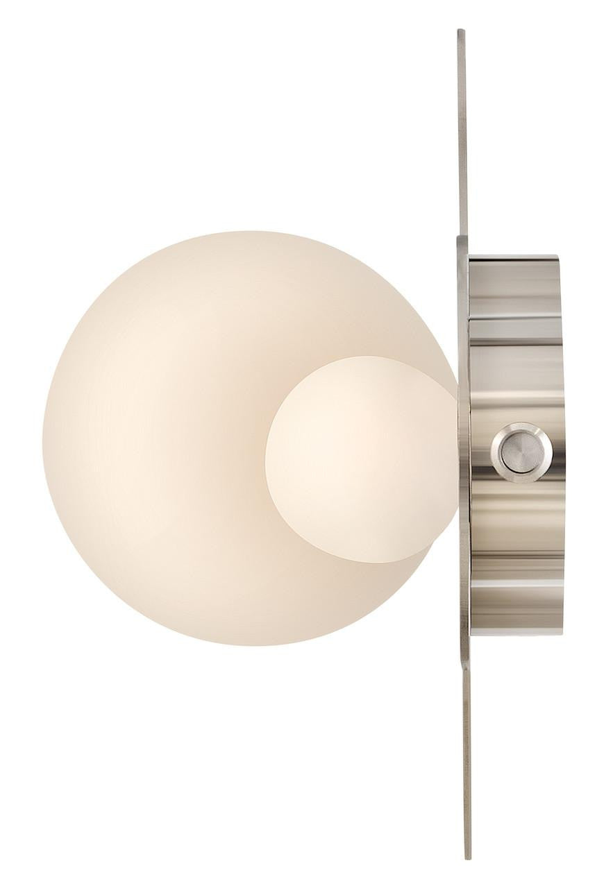 Hinkley Rhea Small LED Vanity Polished Nickel 10.0"W x 5.25"H x 4.0"L
