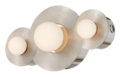 Hinkley Rhea Small LED Vanity Polished Nickel 18.0"W x 10.0"H x 6.25"L