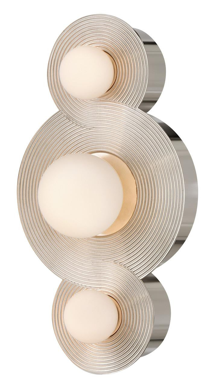 Hinkley Rhea Small LED Vanity Polished Nickel 18.0"W x 10.0"H x 6.25"L