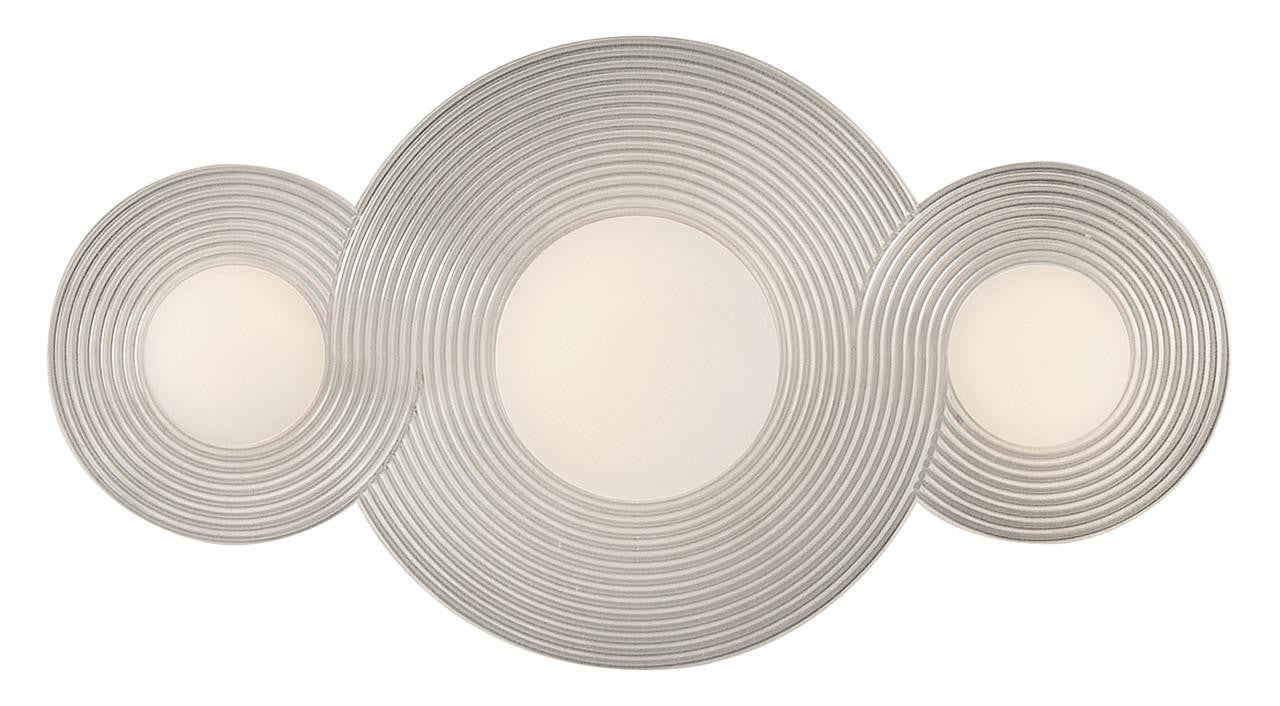 Hinkley Rhea Small LED Vanity Polished Nickel 18.0"W x 10.0"H x 6.25"L