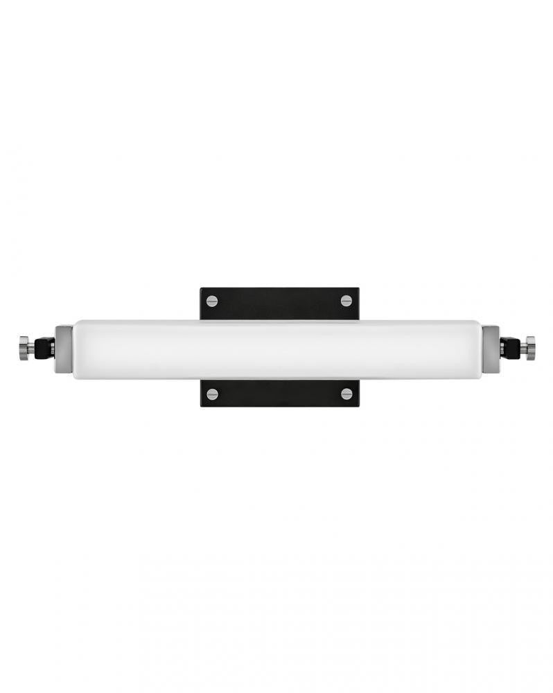 Hinkley Rollins Bathroom Wall Sconce Steel, Black, Chrome