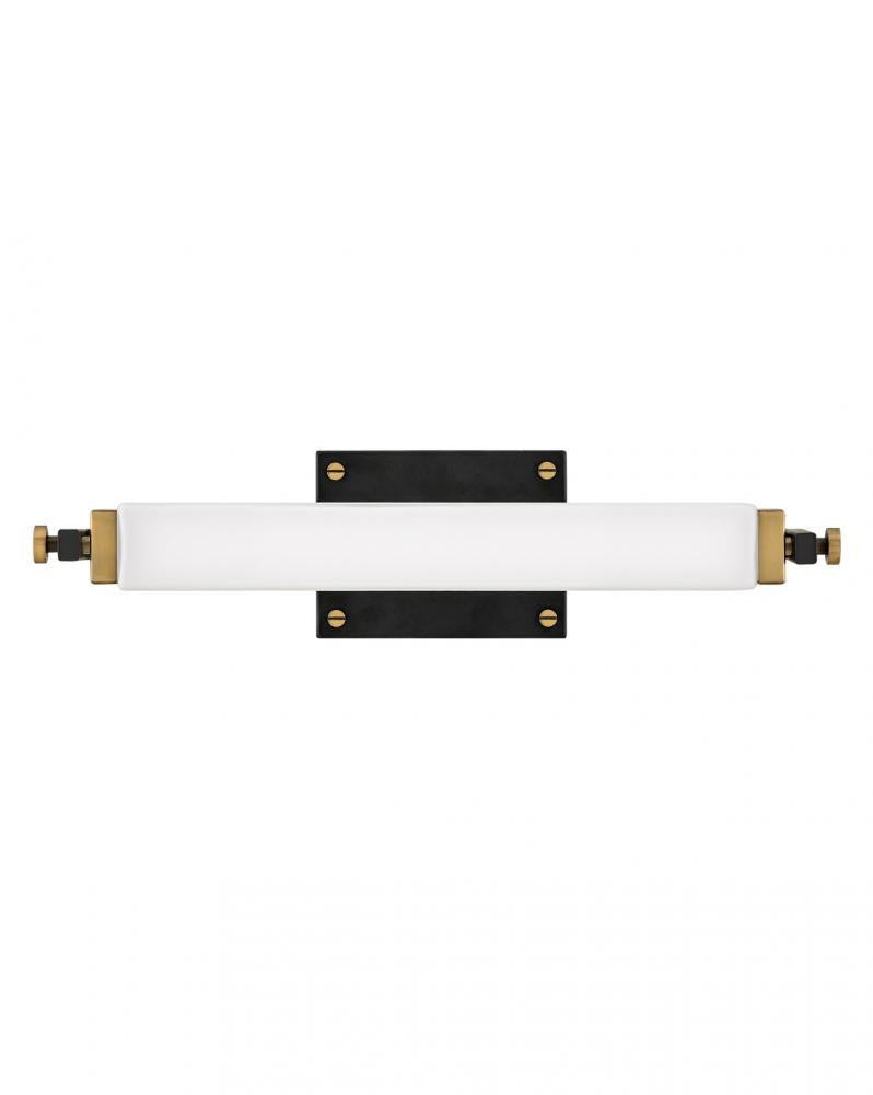 Hinkley Rollins Bathroom Wall Sconce Steel, Black, Brass