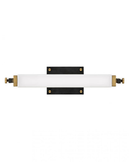 Hinkley Rollins Bathroom Wall Sconce Steel, Black, Brass
