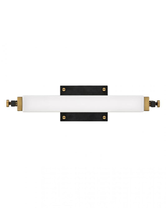 Hinkley Rollins Bathroom Wall Sconce Steel, Black, Brass