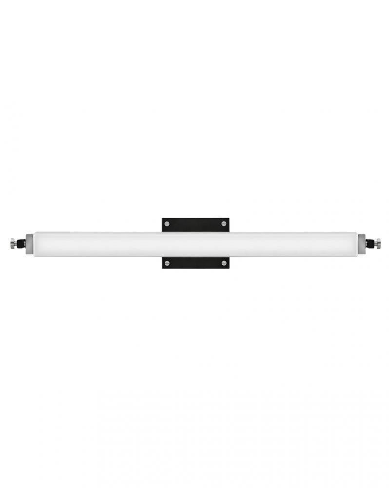 Hinkley Rollins Bathroom Wall Sconce Steel, Black, Chrome
