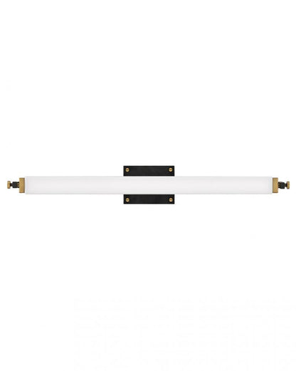 Hinkley Rollins Bathroom Wall Sconce Steel, Black, Brass