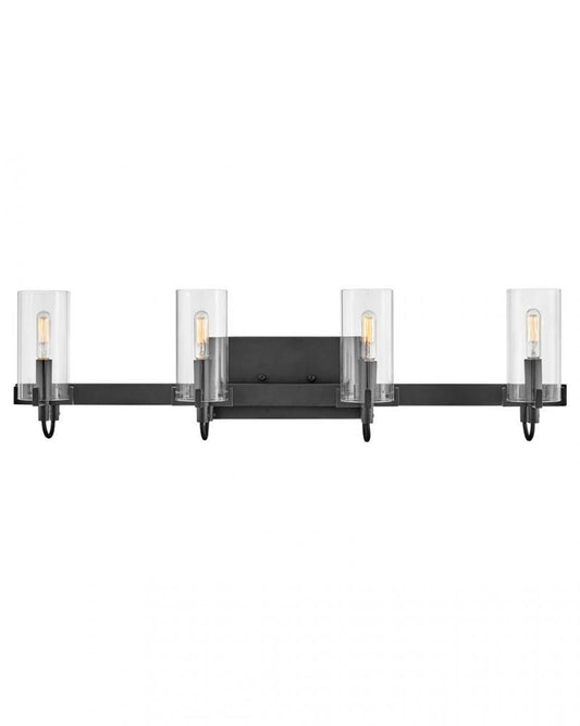 Hinkley Ryden Four Light Vanity Black