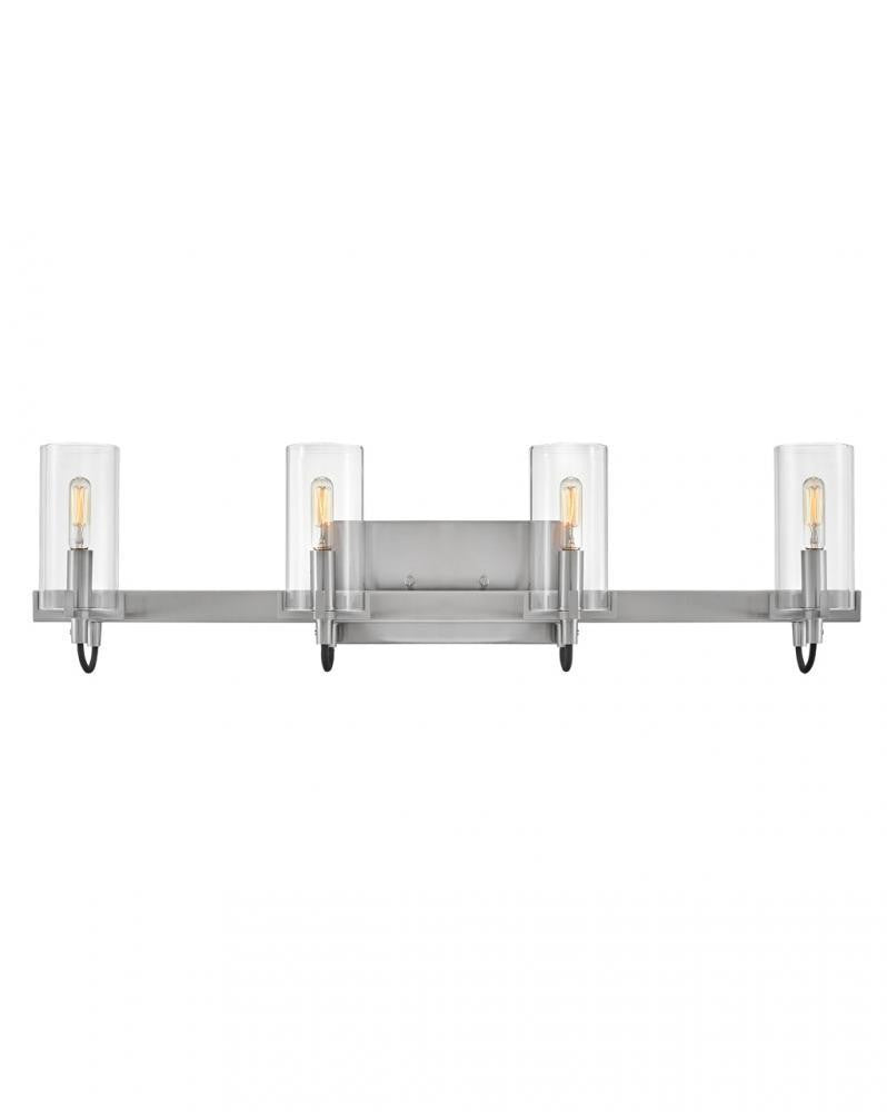 Hinkley Ryden Four Light Vanity Brushed Nickel