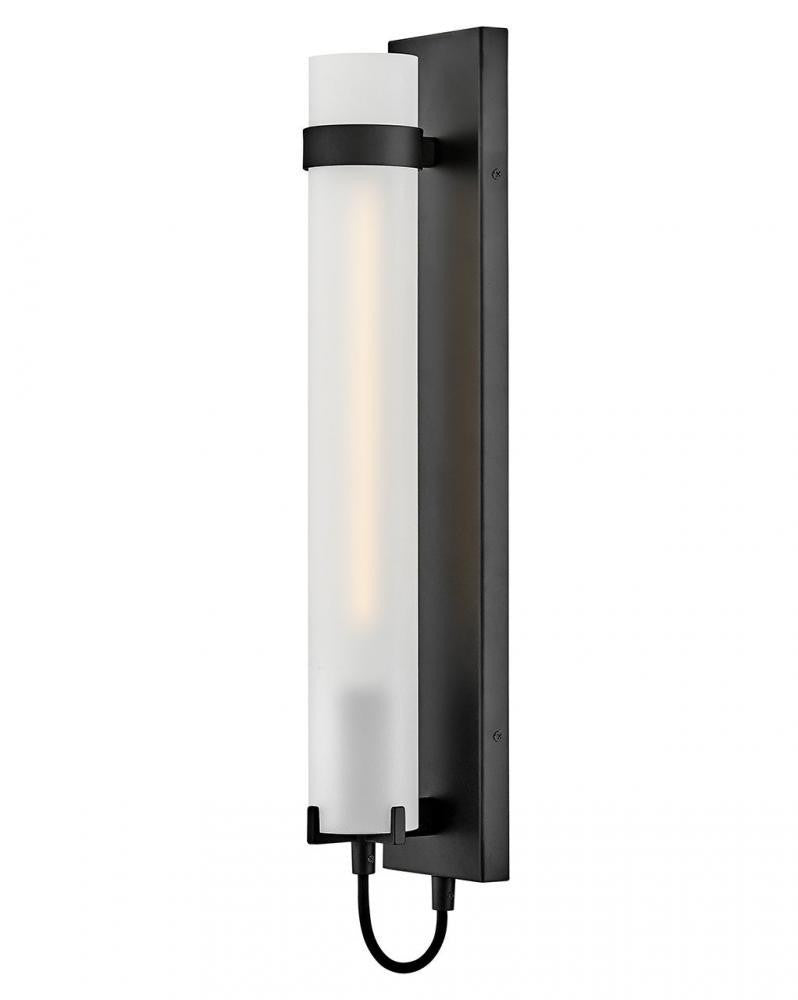 Hinkley Ryden Large Tall Single Light Sconce Black