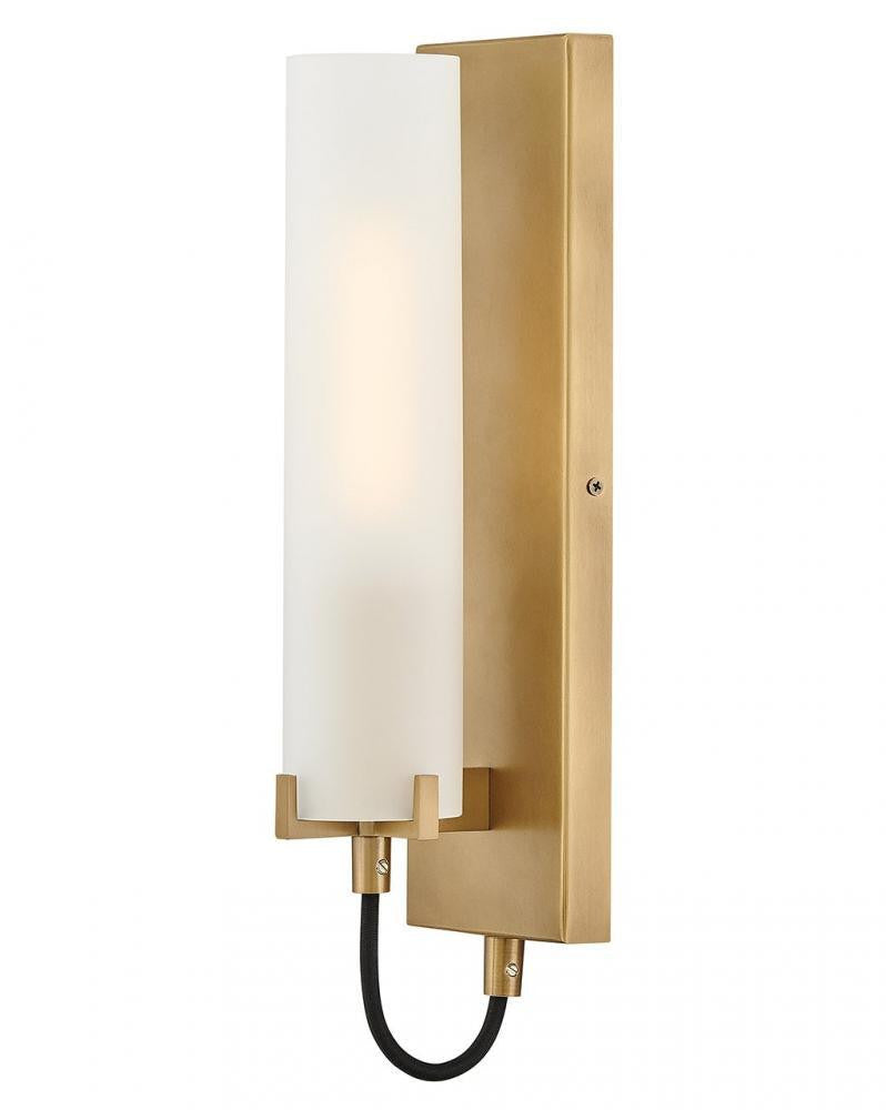 Hinkley Ryden Medium Single Light Sconce Heritage Brass Etched