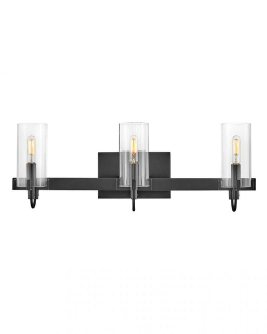 Hinkley Ryden Three Light Vanity Black