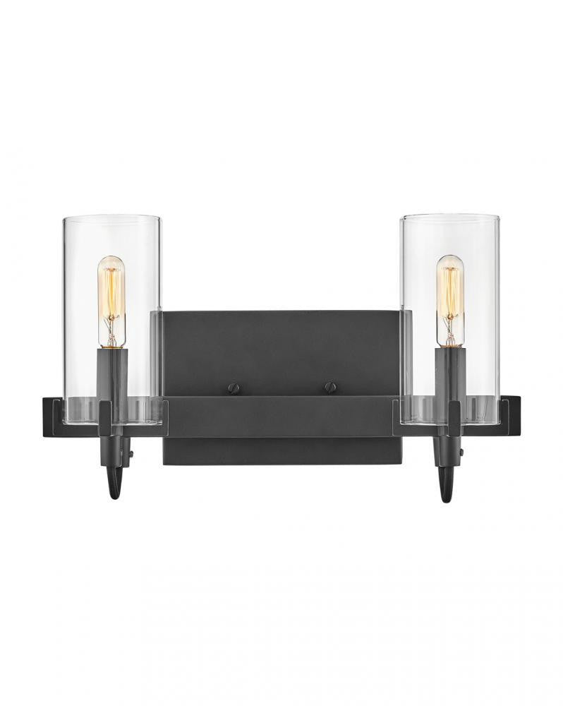 Hinkley Ryden Two Light Vanity Black