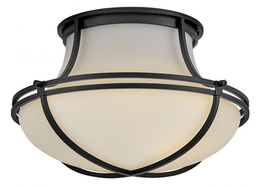 Hinkley Saddler Medium Flush Mount Black