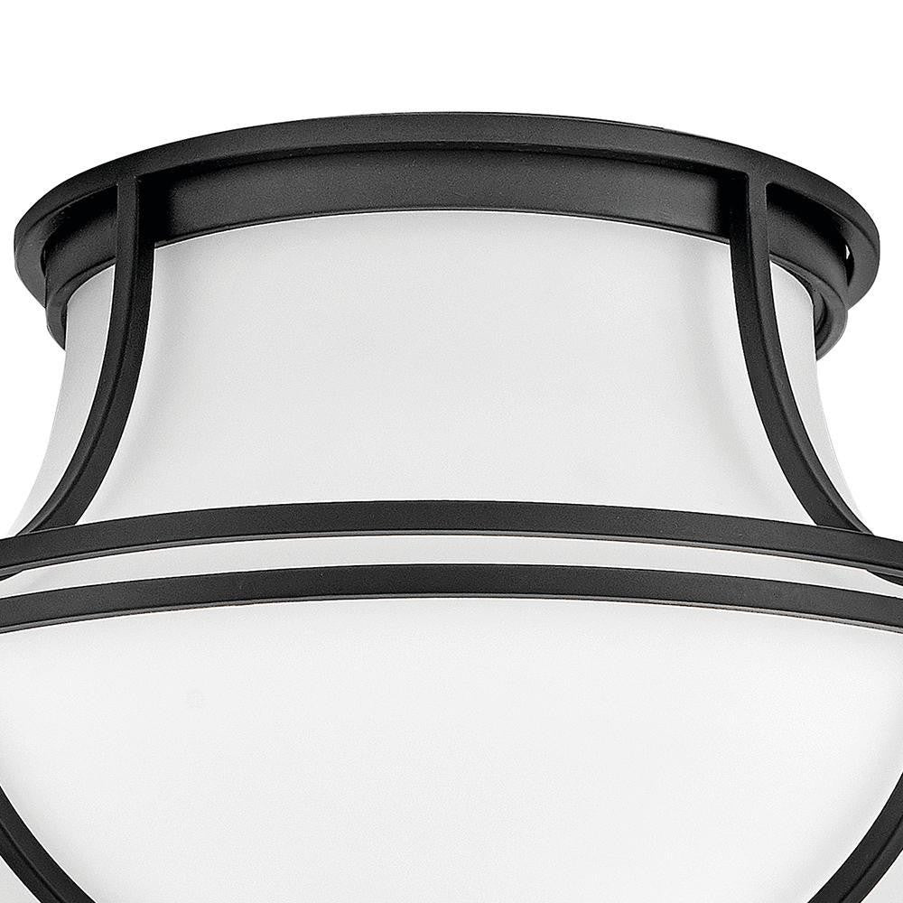 Hinkley Saddler Medium Flush Mount Black