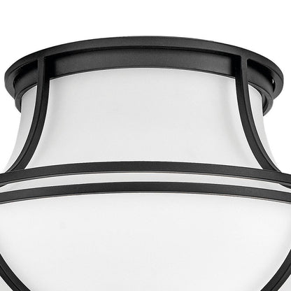 Hinkley Saddler Medium Flush Mount Black