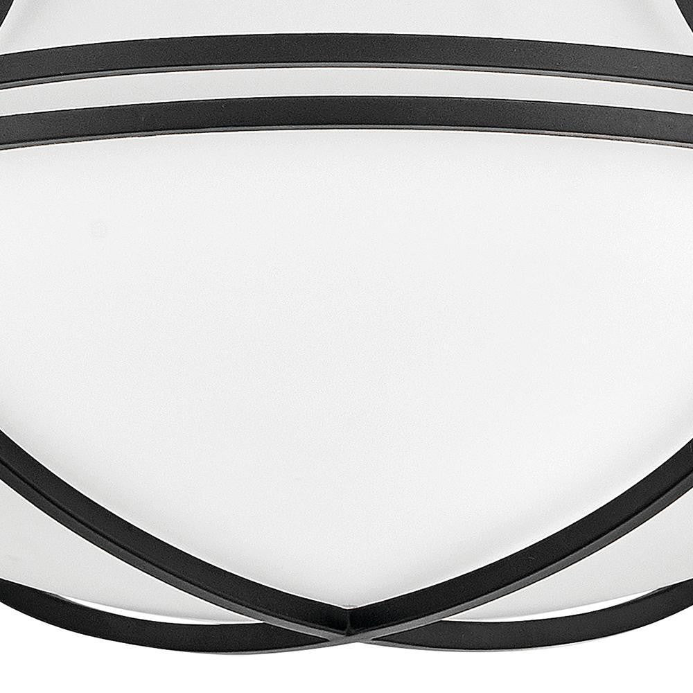 Hinkley Saddler Medium Flush Mount Black