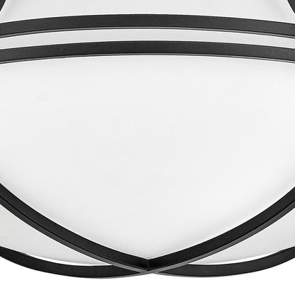Hinkley Saddler Medium Flush Mount Black