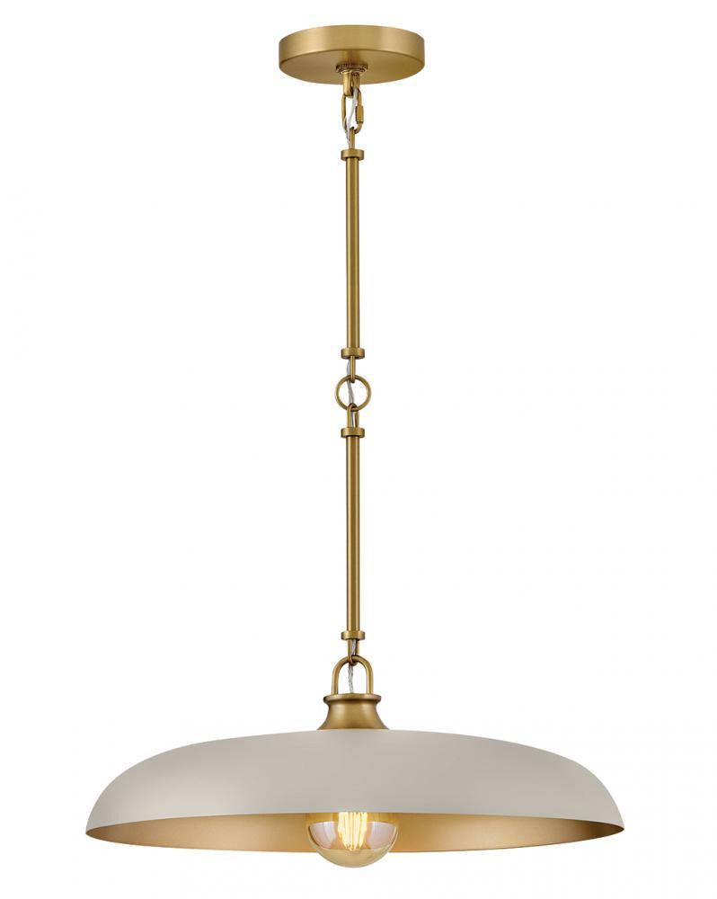 Hinkley Sadie Large Dome Pendant Lacquered Brass