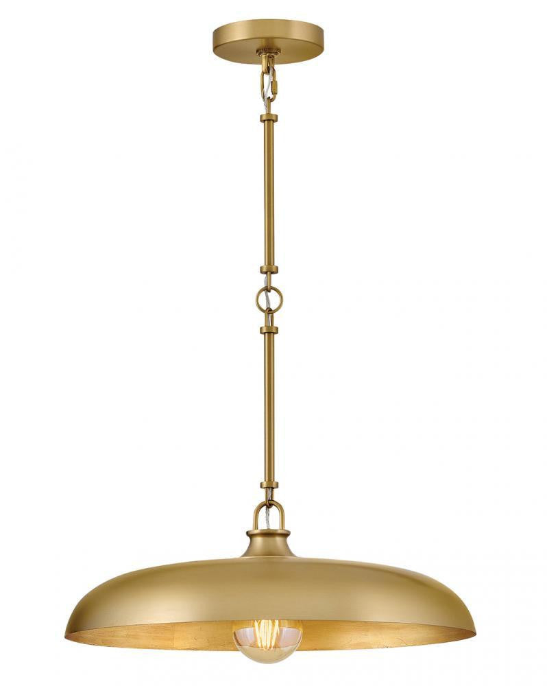 Hinkley Sadie Large Dome Pendant Lacquered Brass