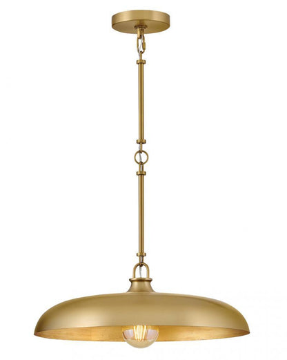 Hinkley Sadie Large Dome Pendant Lacquered Brass