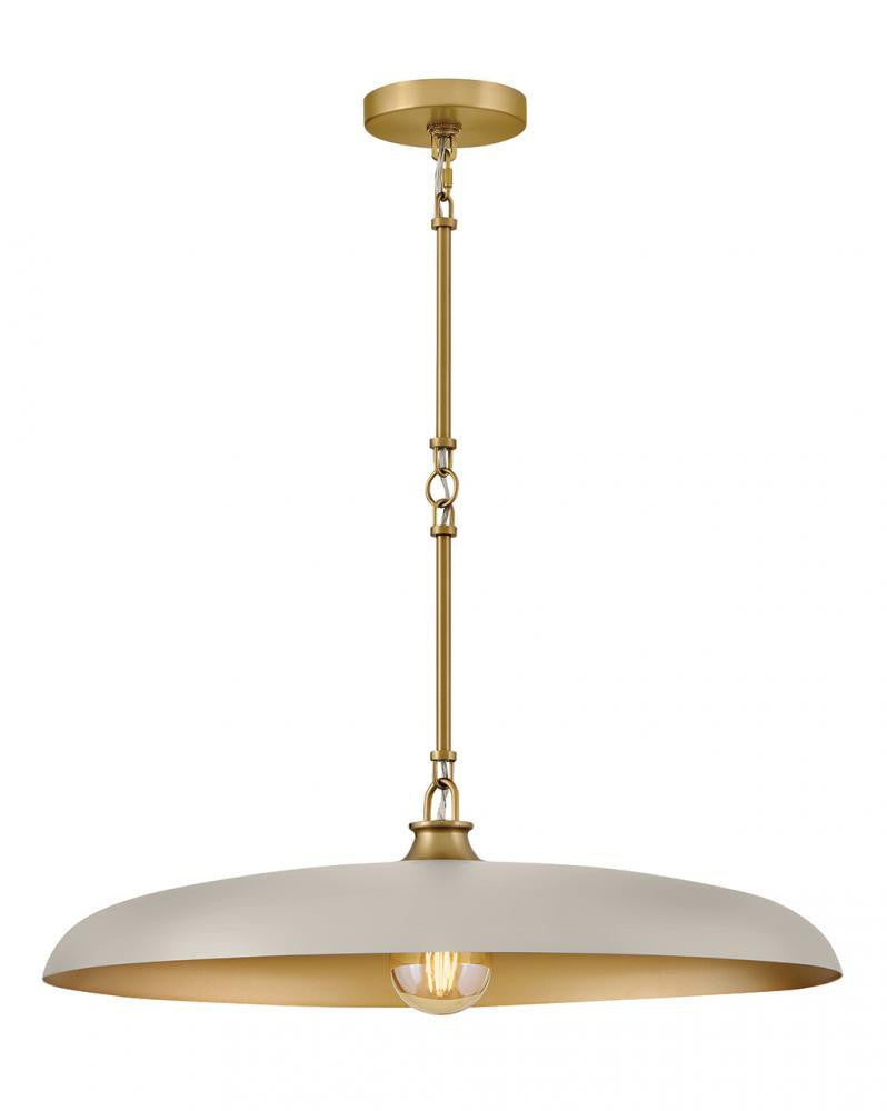 Hinkley Sadie Medium Dome Pendant Lacquered Brass