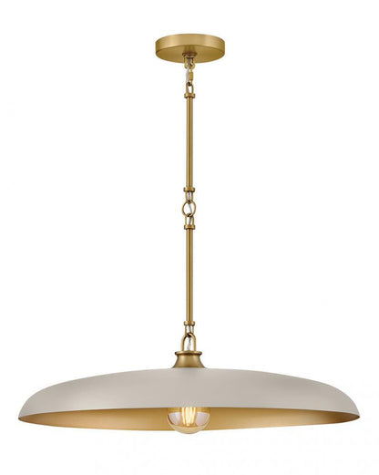 Hinkley Sadie Medium Dome Pendant Lacquered Brass