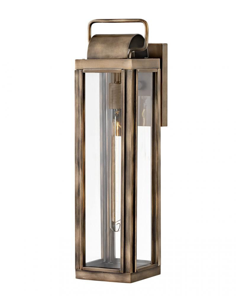 Hinkley Sag Harbor Outdoor Wall Lantern, LED, Dark Bronze, Light Bronze, 21.25"H (2845BU-LL 9Q9G9)