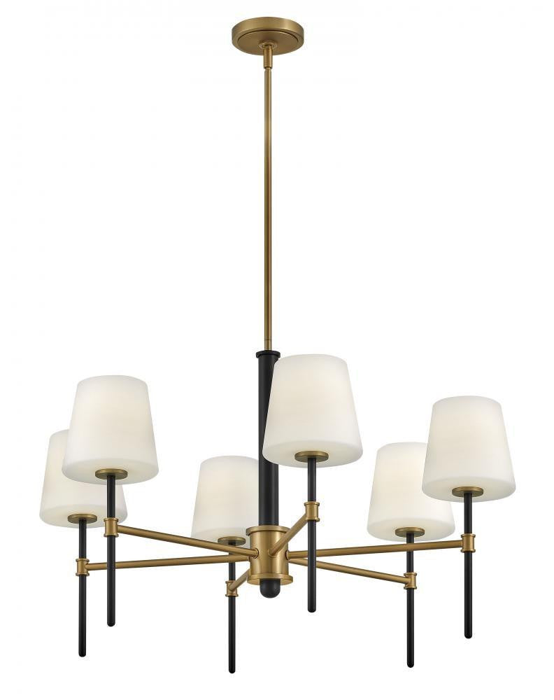 Hinkley Saunders Medium Chandelier Black