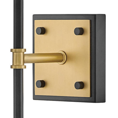 Hinkley Saunders Medium Sconce Black