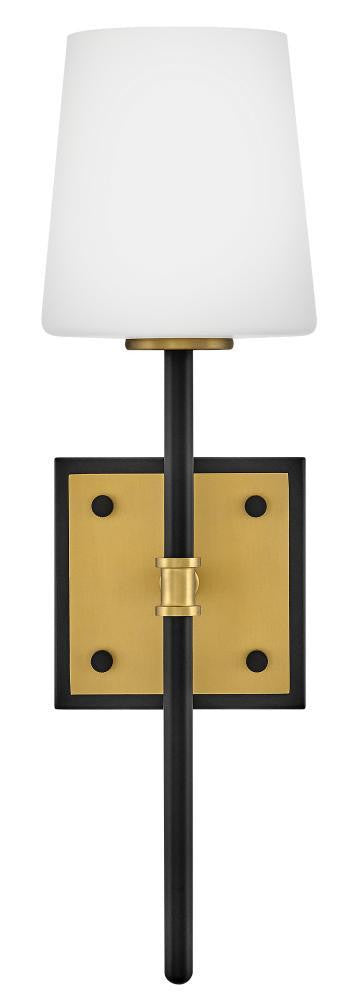 Hinkley Saunders Medium Sconce Black