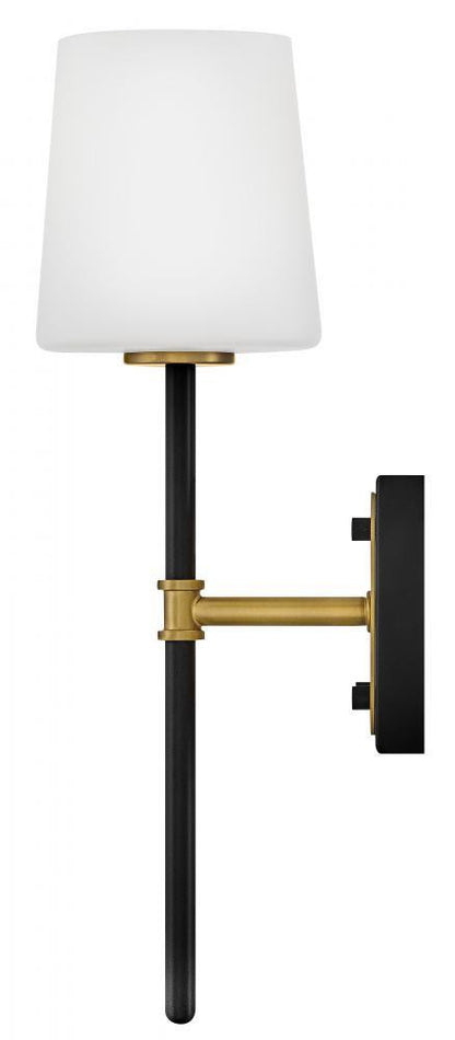 Hinkley Saunders Medium Sconce Black