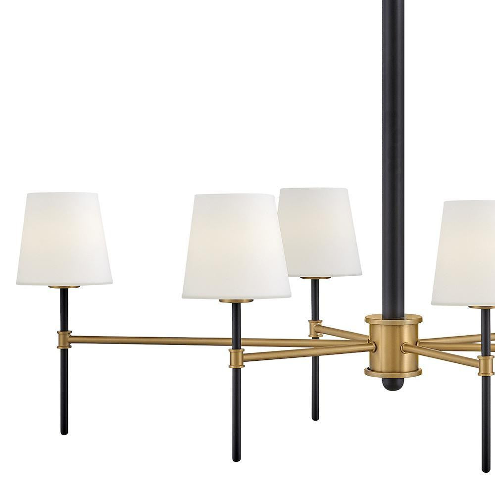 Hinkley Saunders Medium Six Light Linear Chandelier