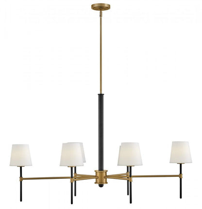 Hinkley Saunders Medium Six Light Linear Chandelier