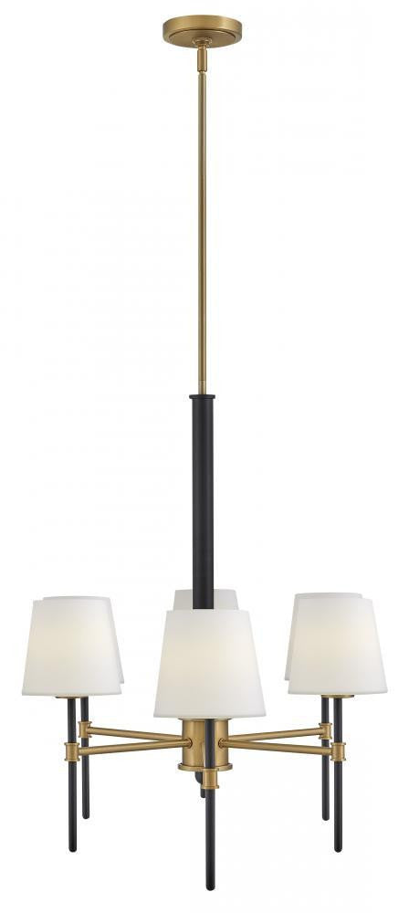 Hinkley Saunders Medium Six Light Linear Chandelier