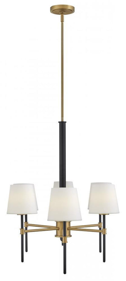 Hinkley Saunders Medium Six Light Linear Chandelier
