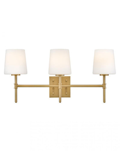Hinkley Saunders Medium Three Light Vanity Lacquered Brass