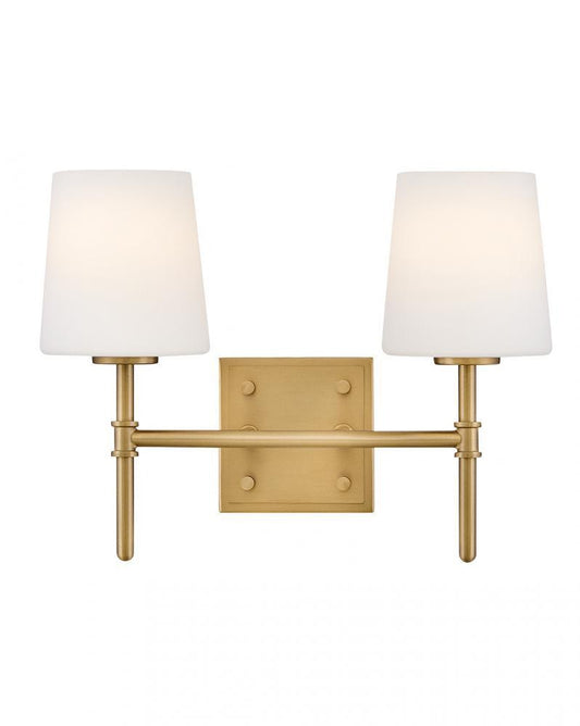 Hinkley Saunders Small Two Light Vanity Lacquered Brass