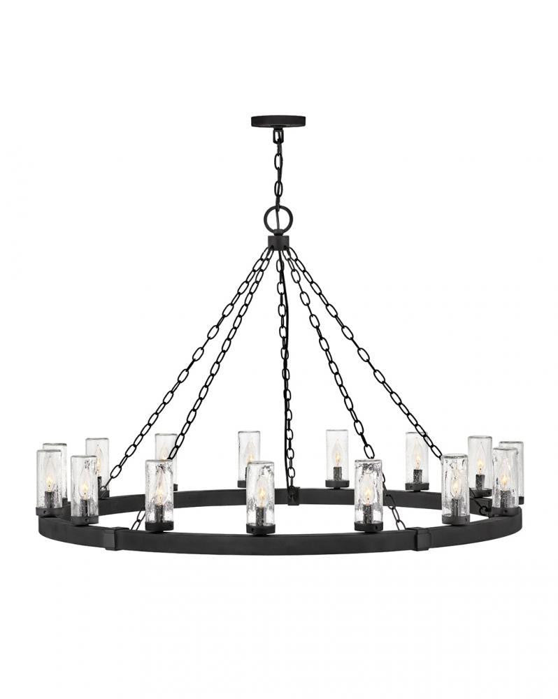 Hinkley Sawyer Extra Large Chandelier Black