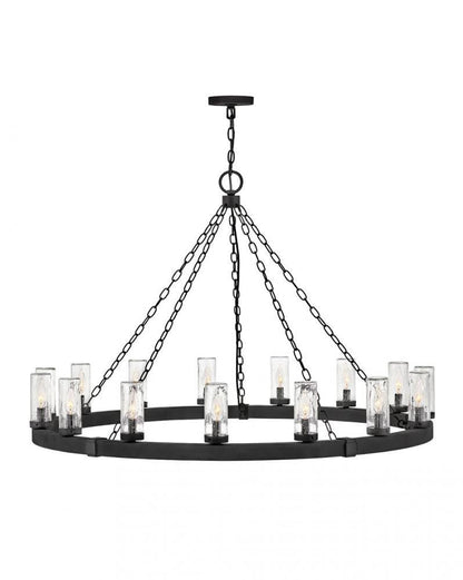 Hinkley Sawyer Extra Large Chandelier Black