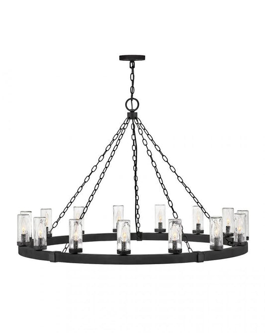 Hinkley Sawyer Extra Large Chandelier Black