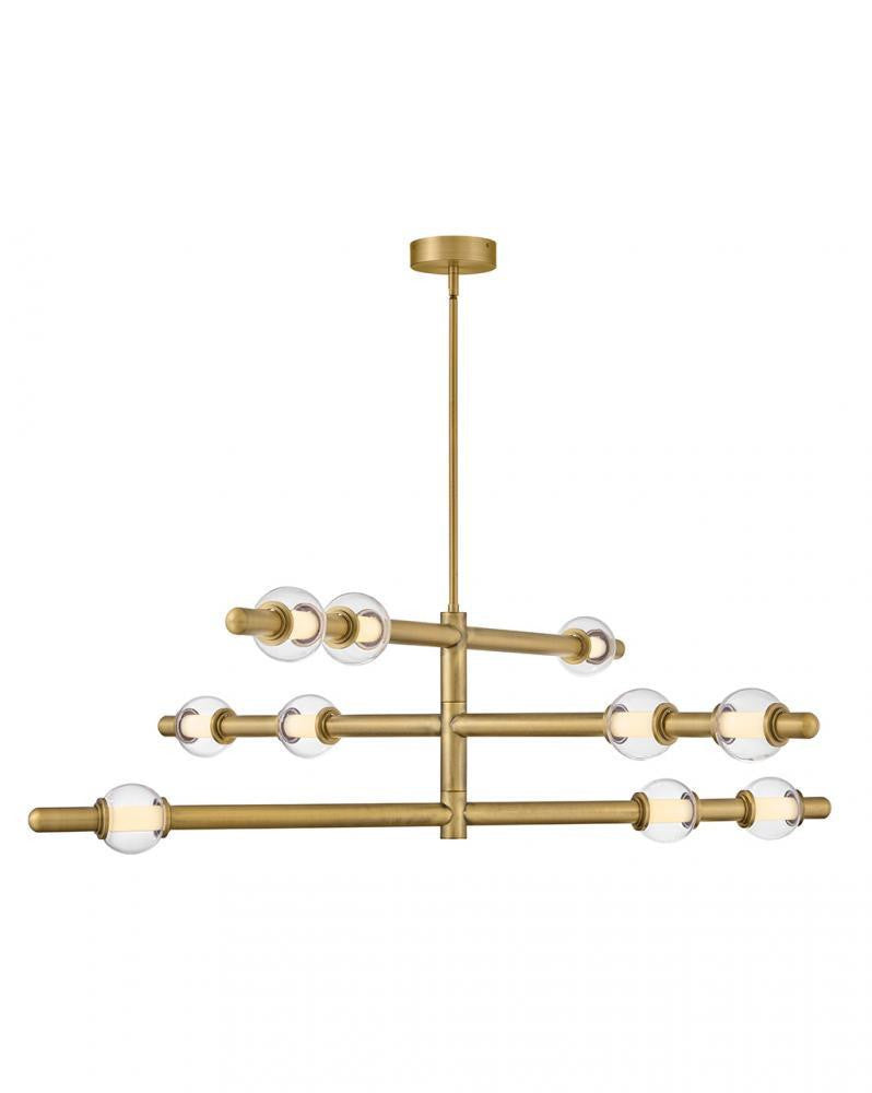 Hinkley Saxon Large Chandelier Lacquered Brass