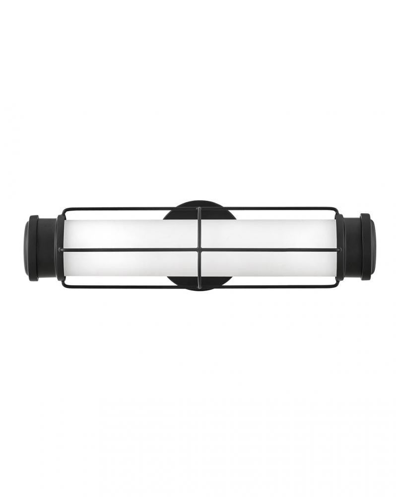 Hinkley Saylor Bathroom Wall Sconce Black, Steel